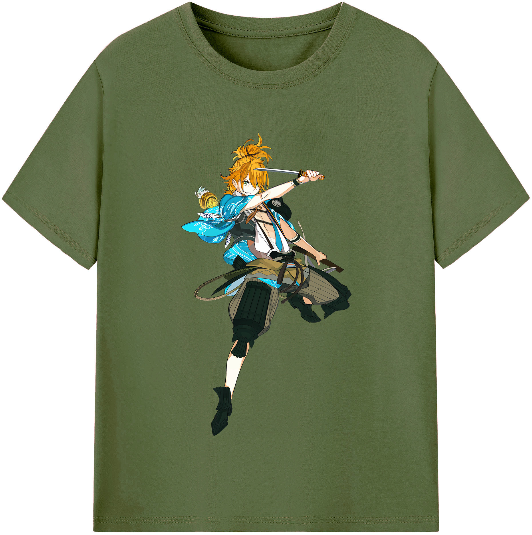 （画像用） 刀剣乱舞 Touken Ranbu 綿100％半袖Tシャツ（フロントプリント）